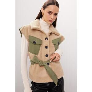 Marissa Webb Frankie Sherpa Vest - Size Small